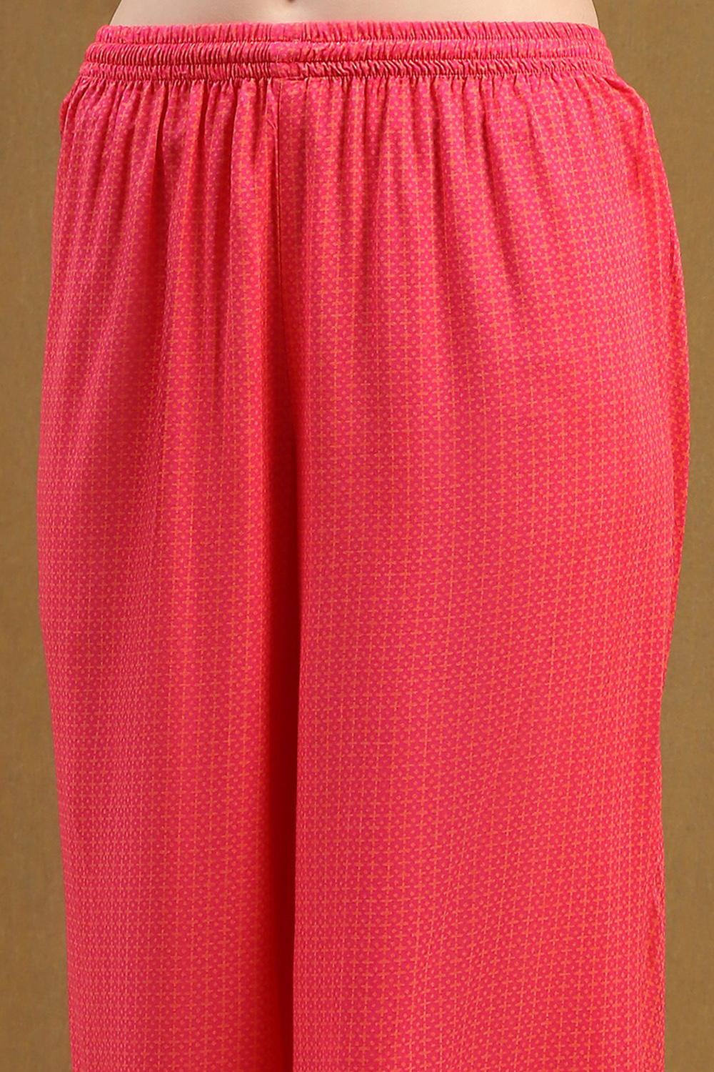 Pink Rayon Straight Suit Set image number 2