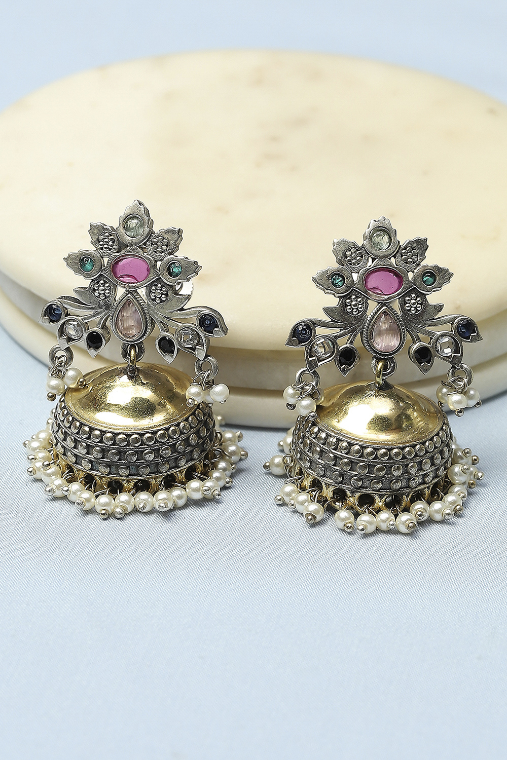 Multi Oxidised Casual Jhumka image number 0