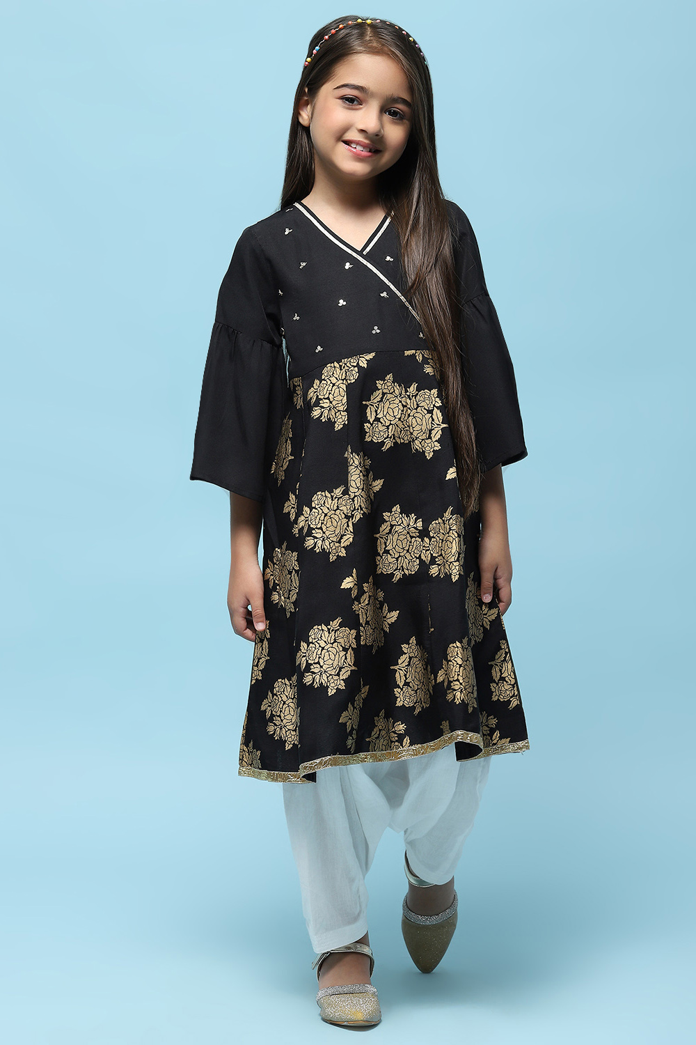 Black Cotton Short Kurti image number 6