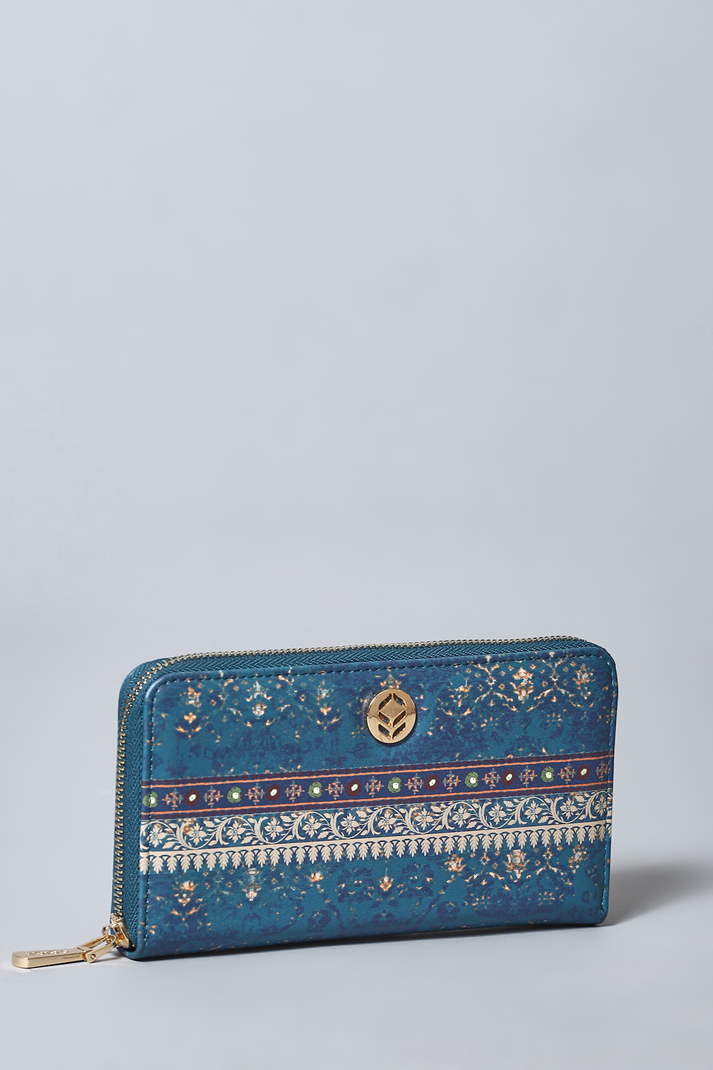 Blue Pu Leather Wallet image number 5