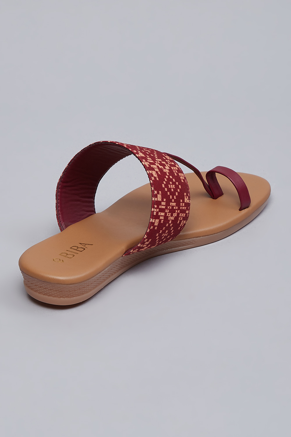 Maroon Fabric Slipon image number 4