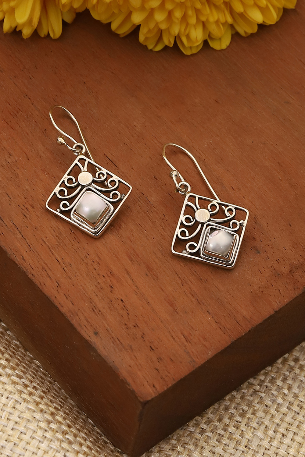 Pink 925 Sterling Silver Earrings image number 0