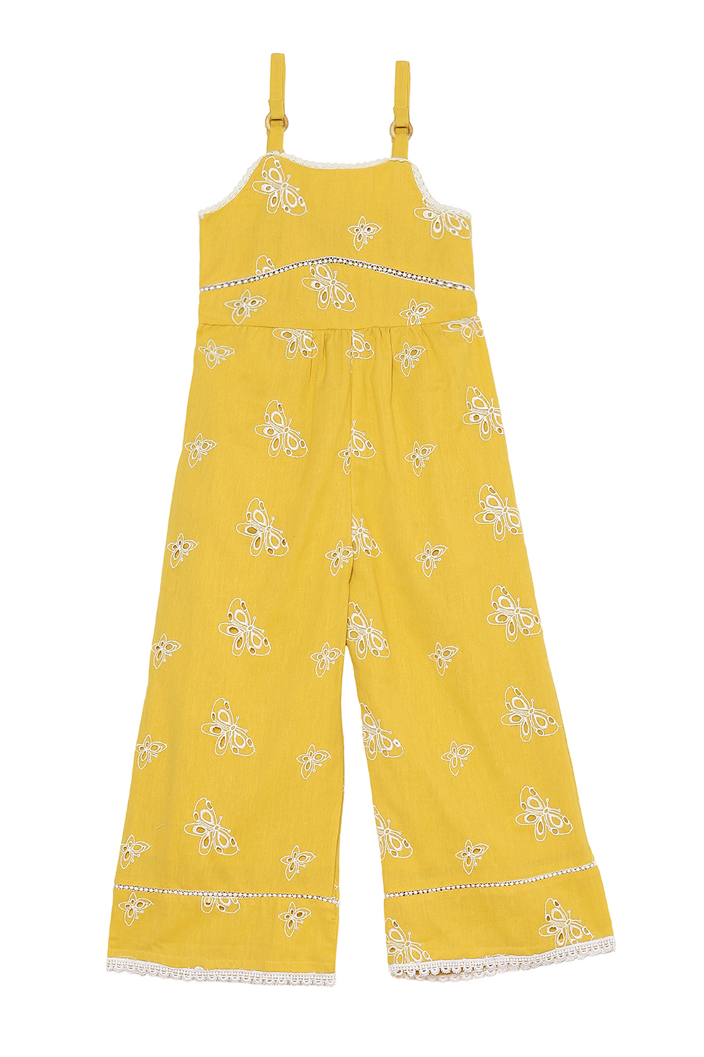 Yellow Cotton Jumpsuit image number 0