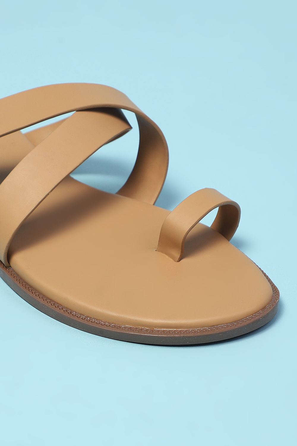 Tan Pu Ring Toe Sandals image number 1