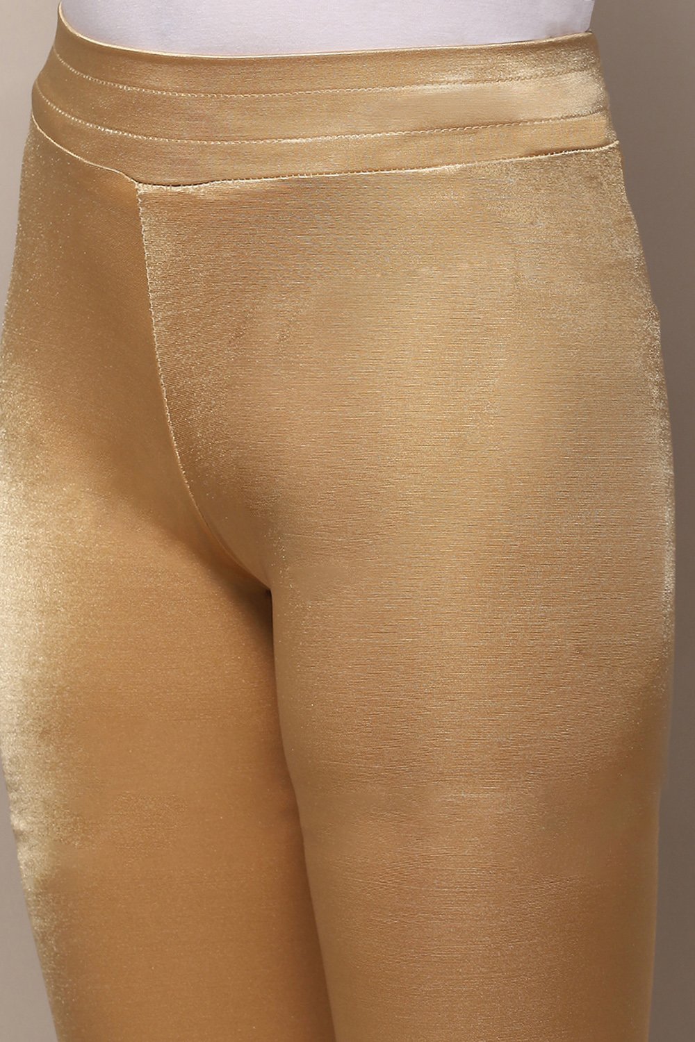 Gold Sp&ex Solid Leggings image number 1