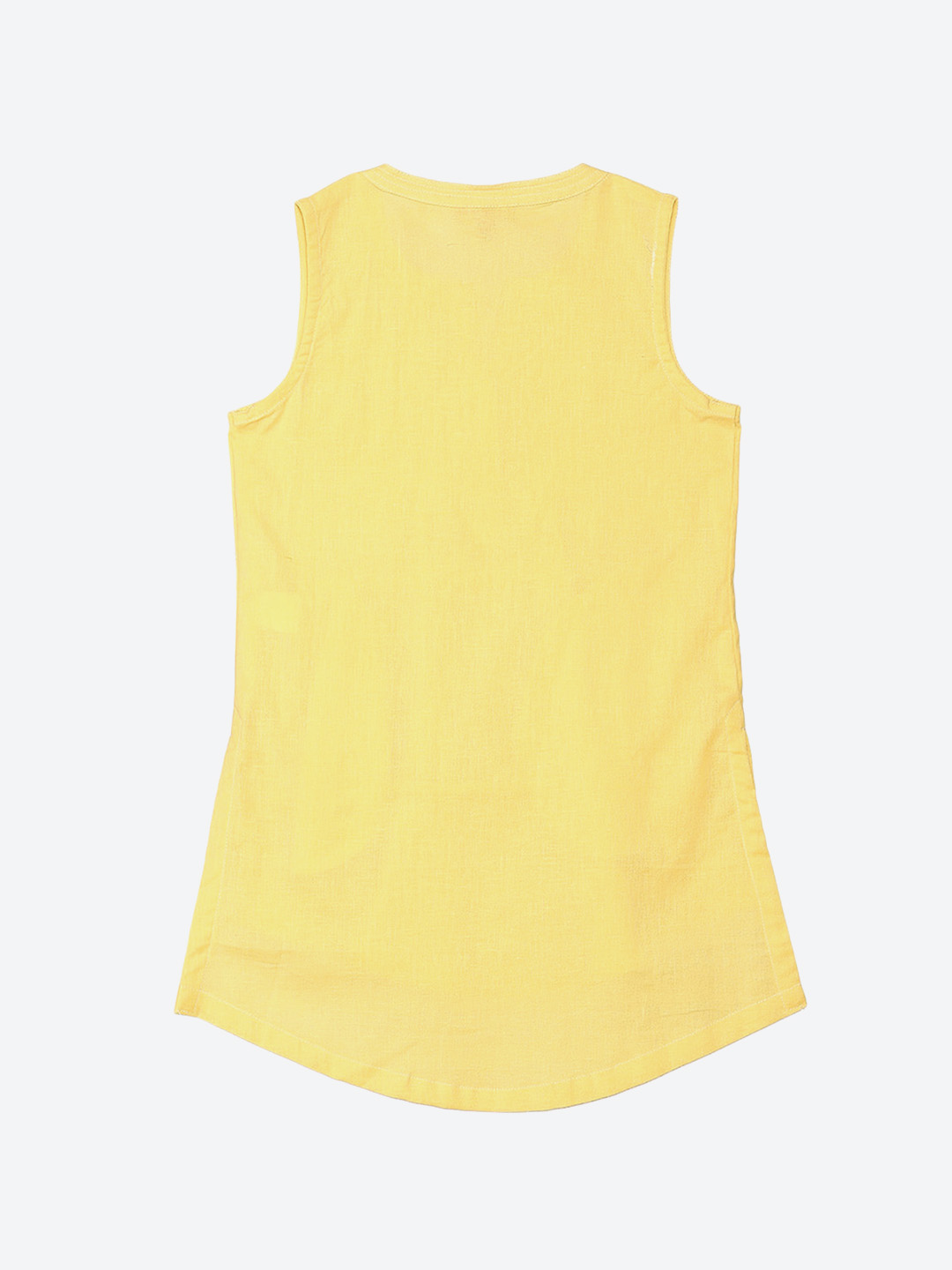 Yellow Cotton Flax Top