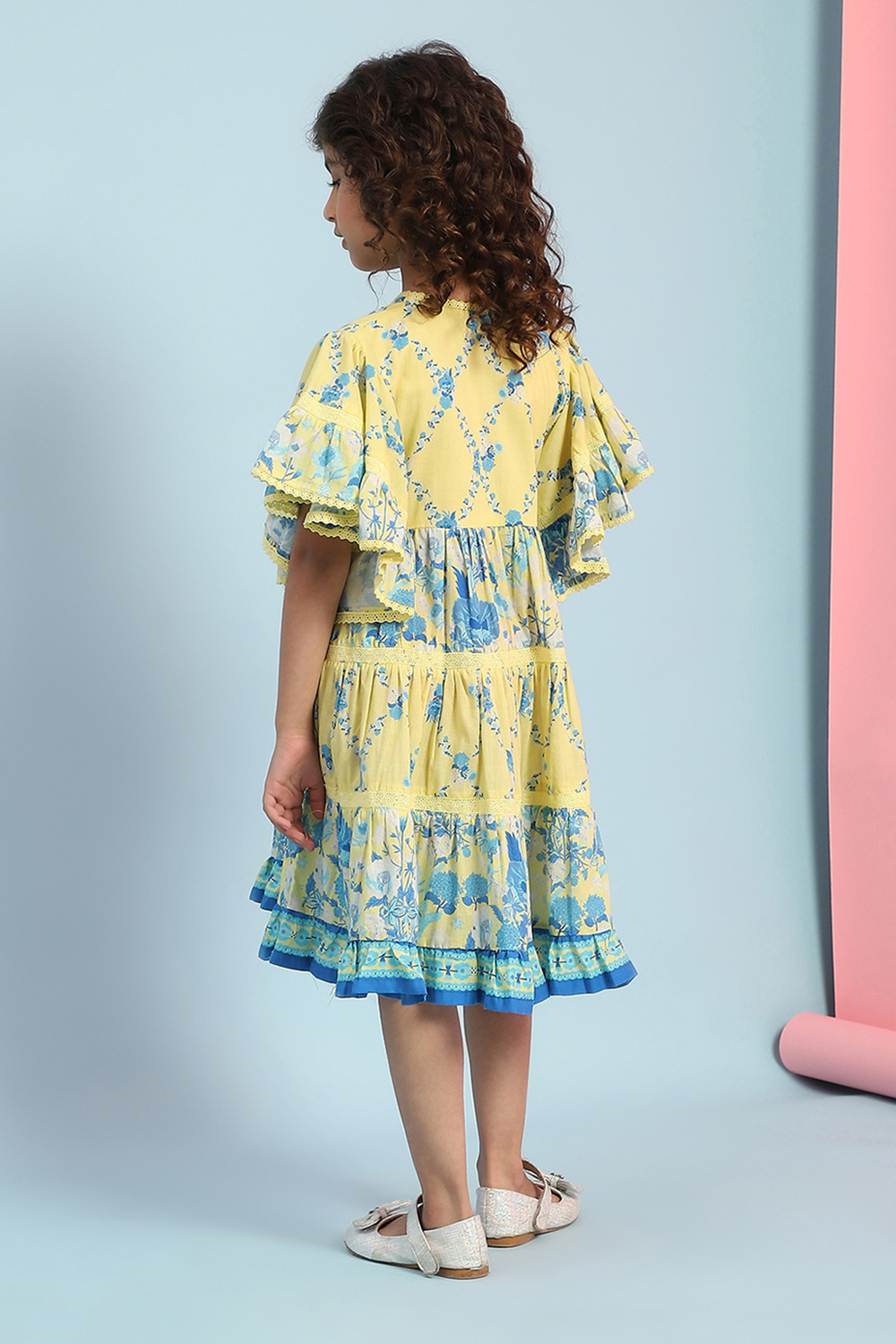 Yellow Cotton Dress image number 3