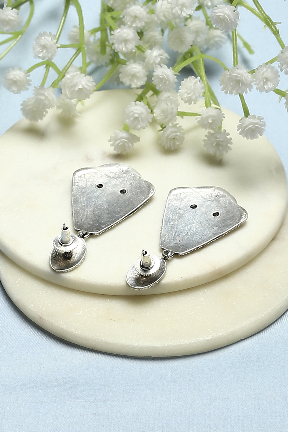 White Oxidised Casual Danglers image number 2