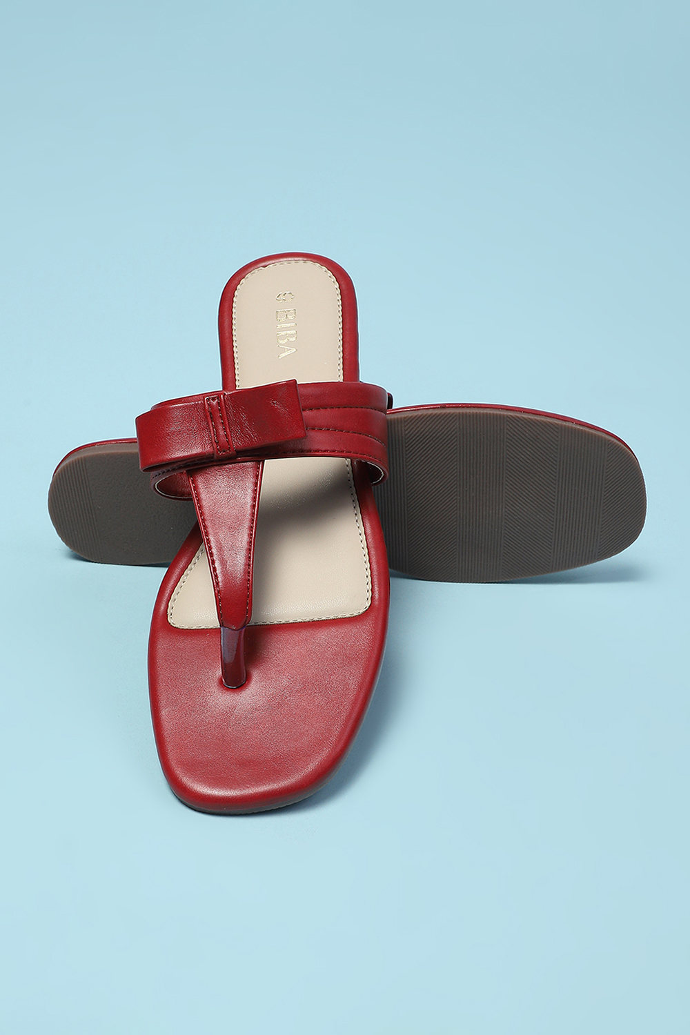 Red Pu Slip-Ons image number 3