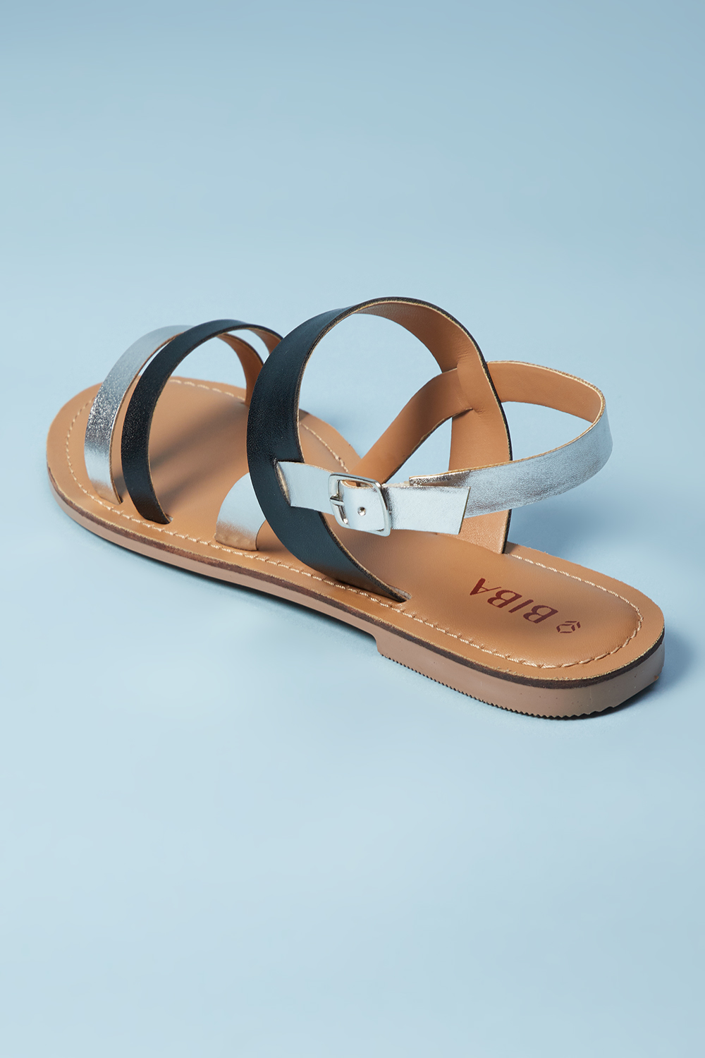 Gold Pu Sandals image number 4