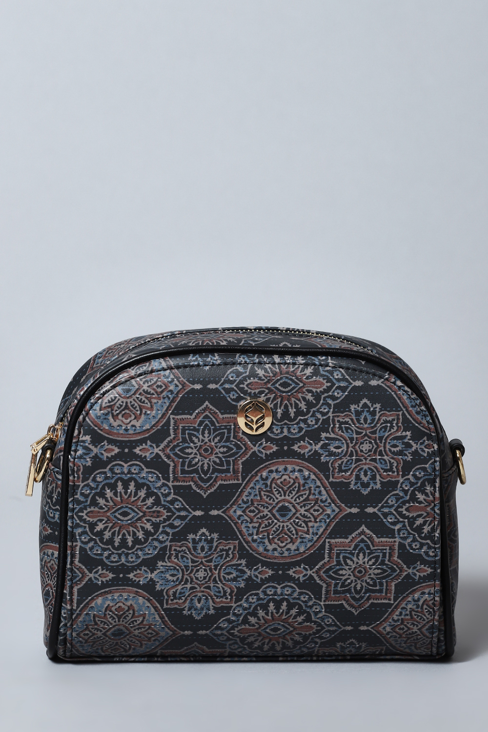 Black Pu Leather Crossbody image number 6