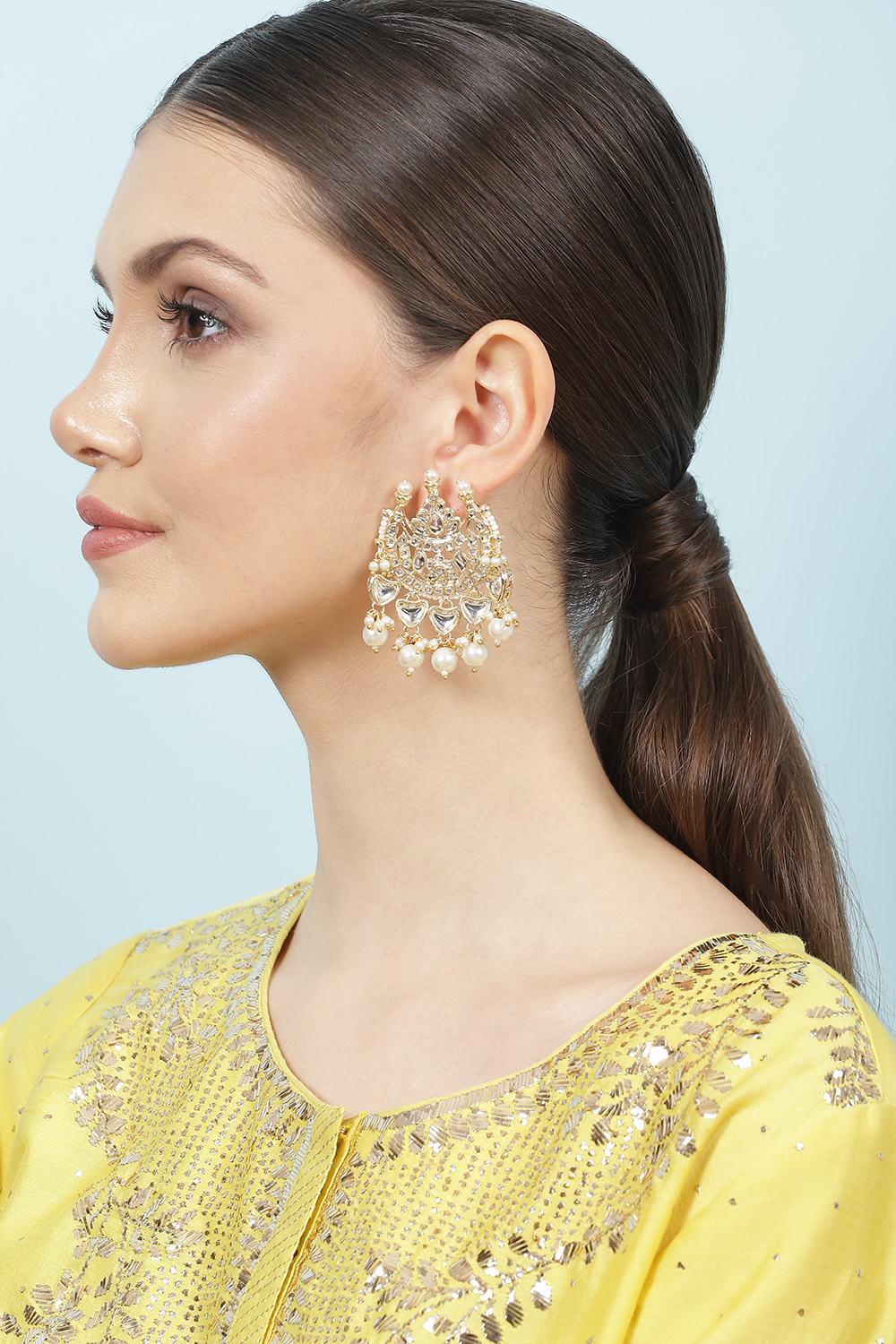 Pearl Alloy Earrings image number 3