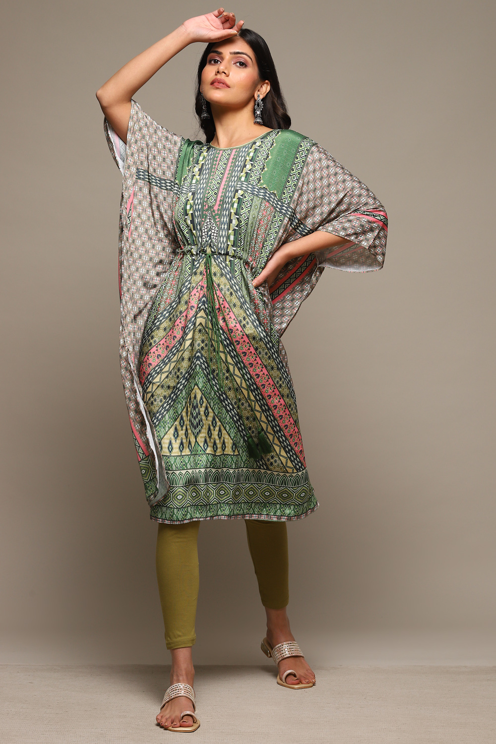 Green Cotton Blend 2 Piece Set image number 0