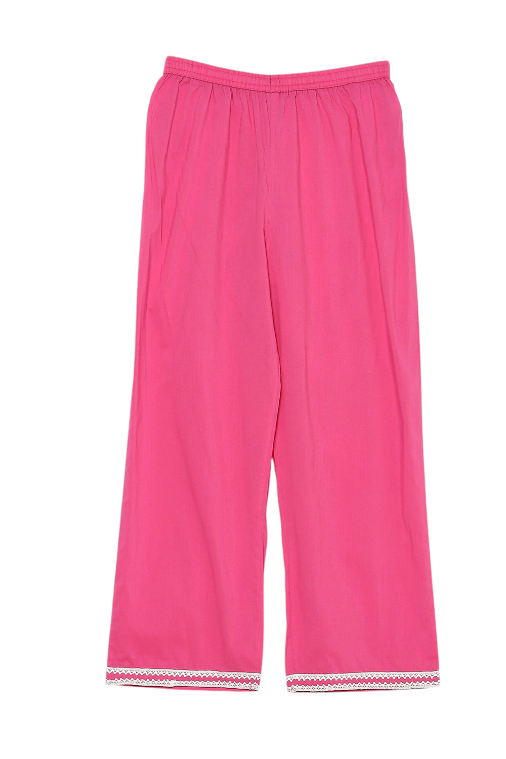 Pink Cotton Kurta Pants Set image number 2