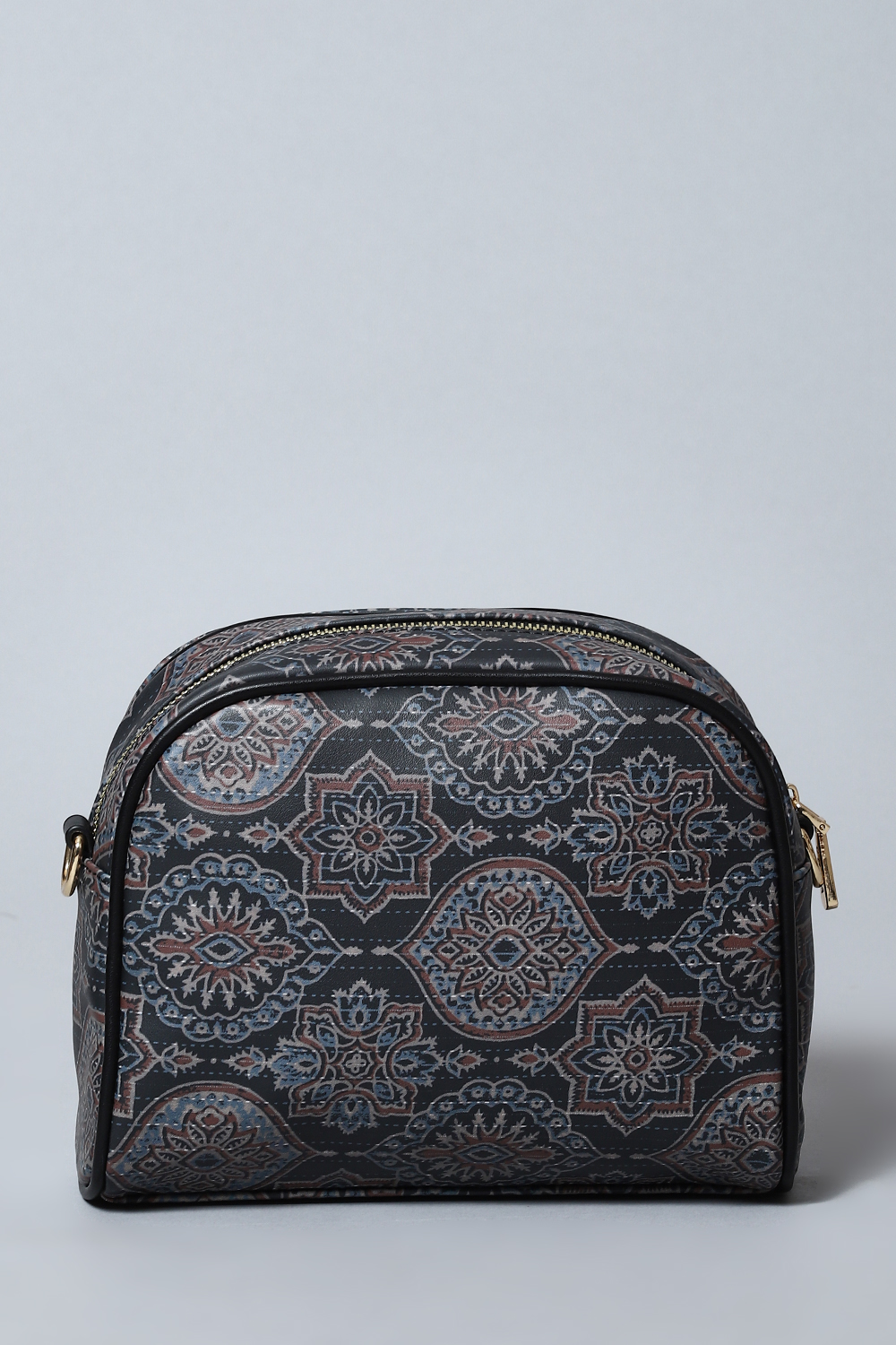 Black Pu Leather Crossbody image number 3