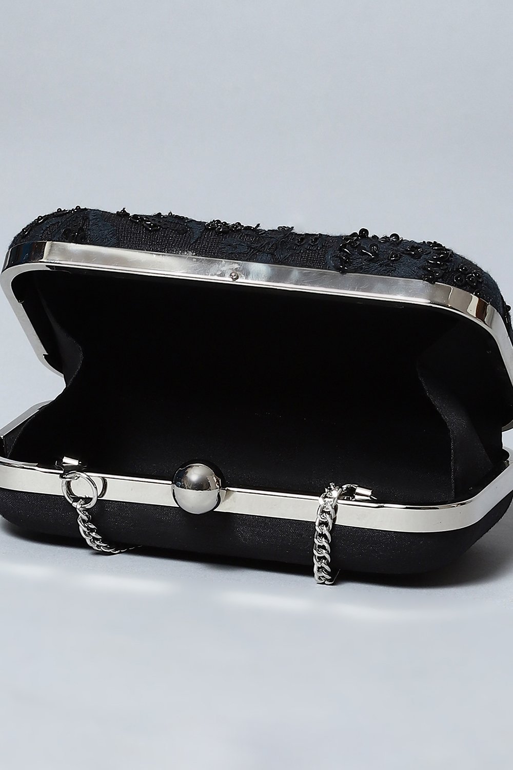 Black Silk Clutch image number 4