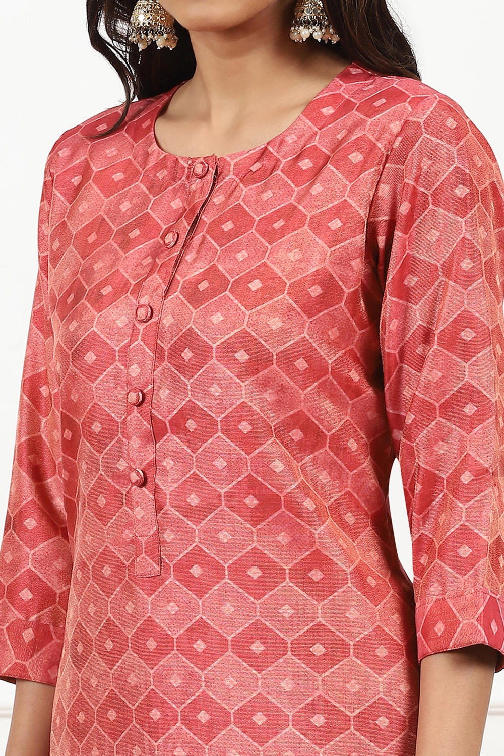 Grey Linen Blend Digital Print Unstitched Suit Set image number 3