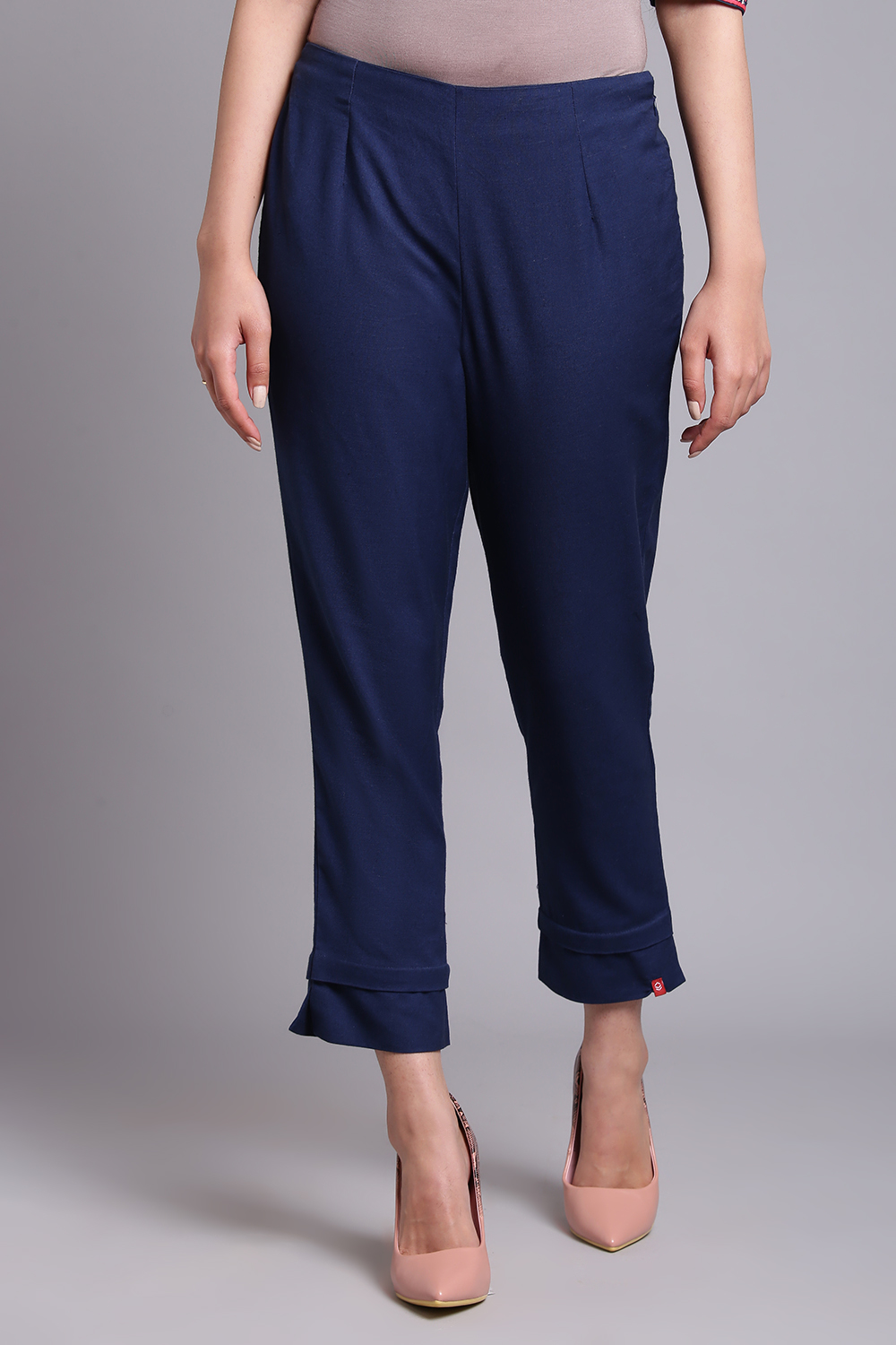 Green Bay Cotton Blend Solid Pant image number 0