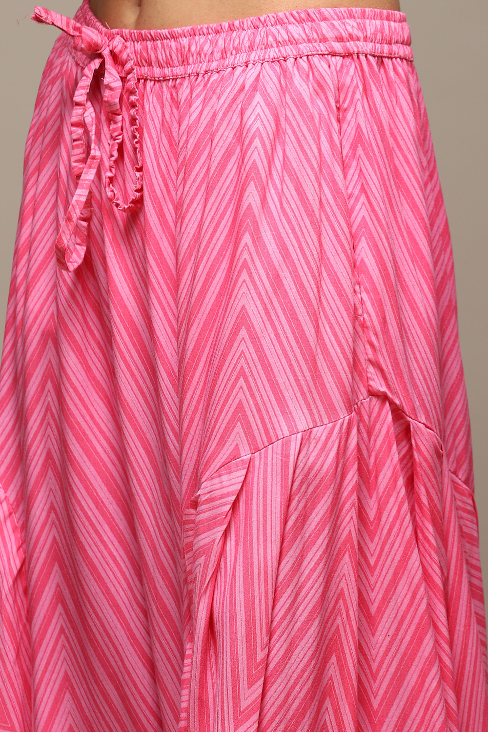 Pink Rayon Straight Kurta Cross Yoke Salwar Suit Set image number 2