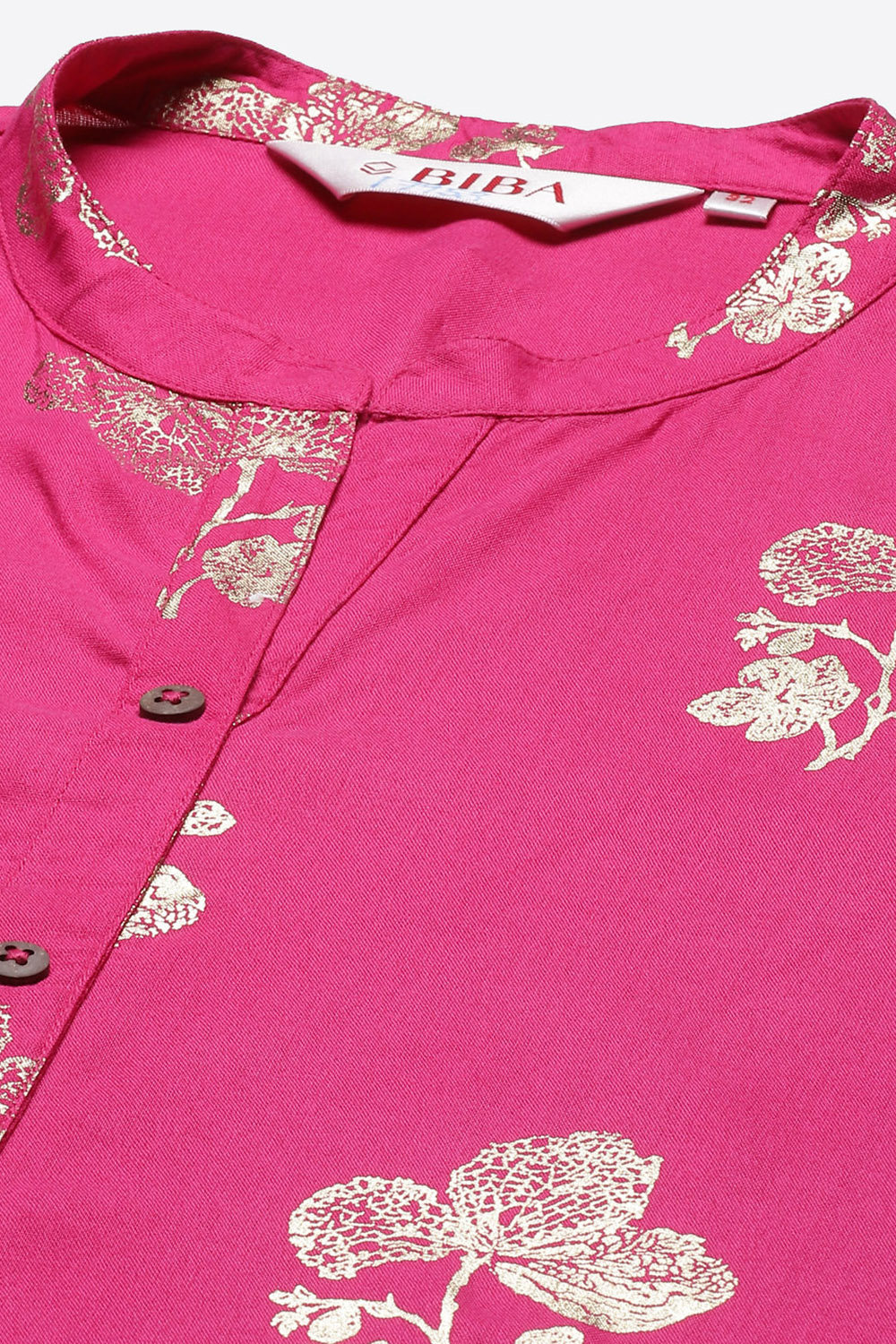 Fuchsia Rayon Asymmetric Kurta image number 1