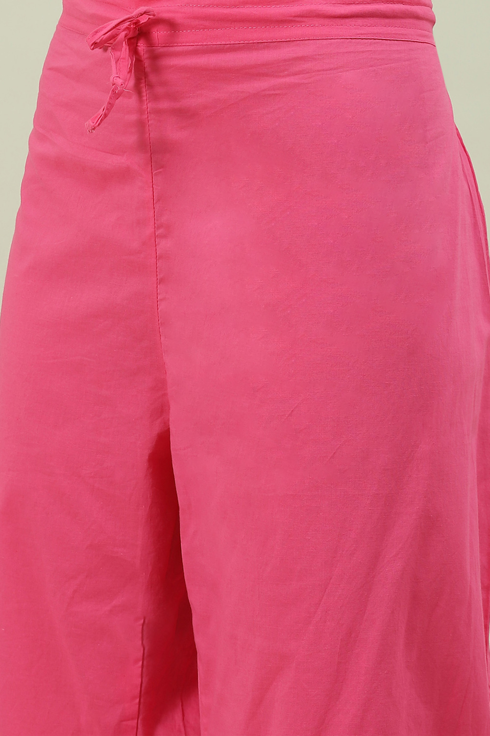 Pink Printed Layered Kurta Palazzo Suit Set image number 4