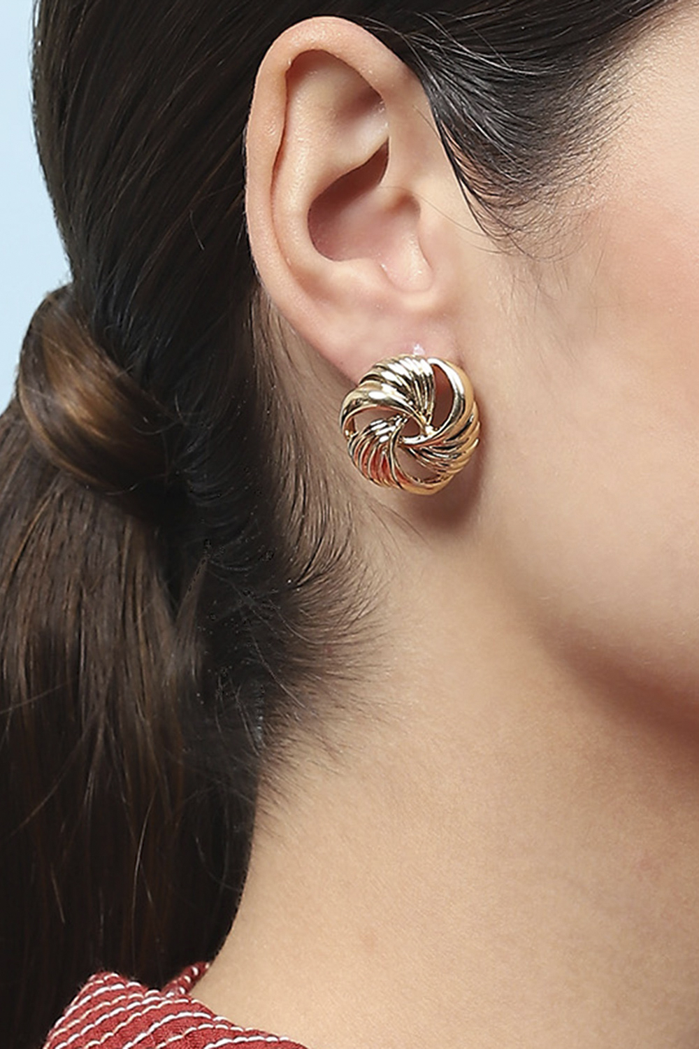 Gold Western Contemporary Studs image number 3