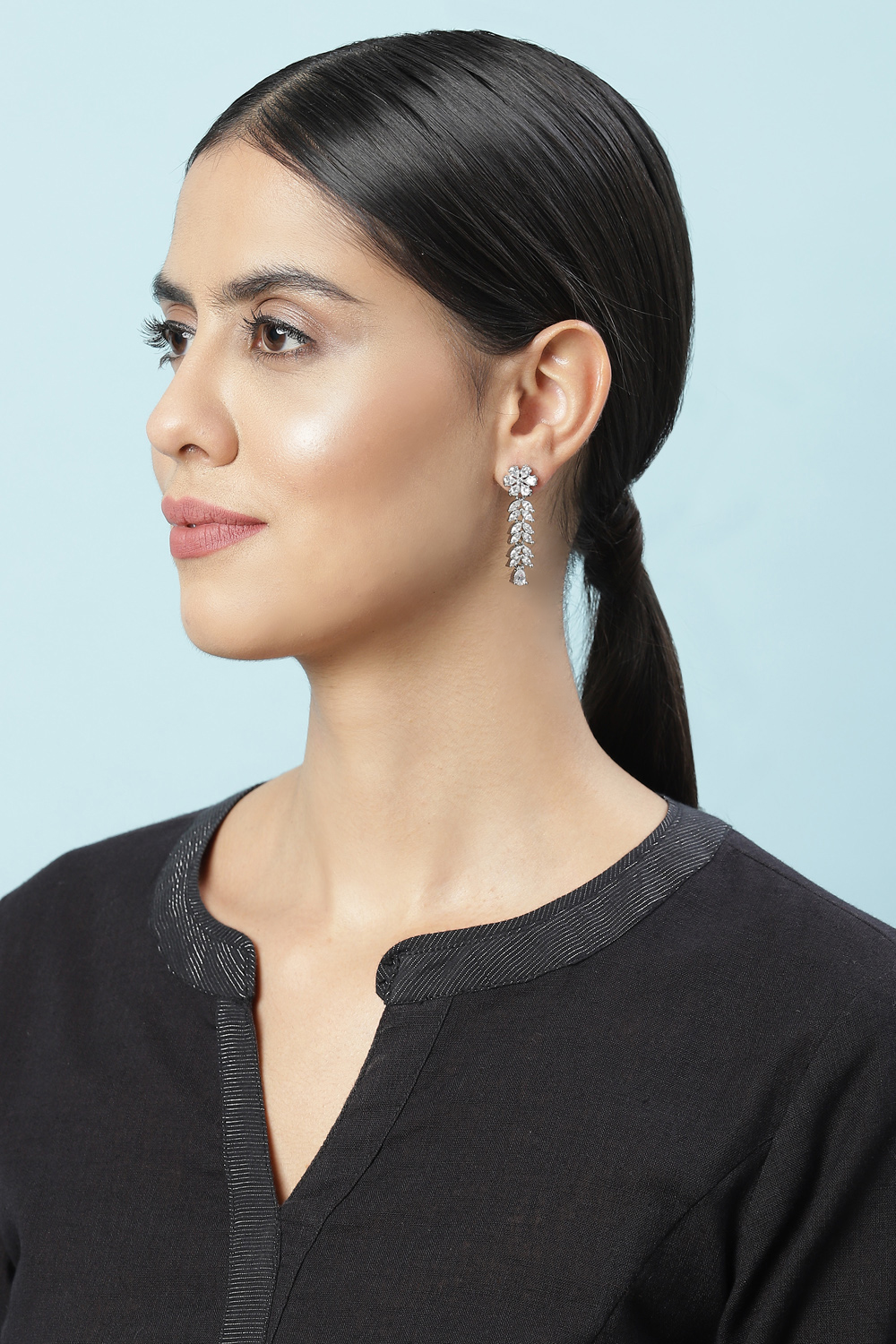 White Earrings image number 3