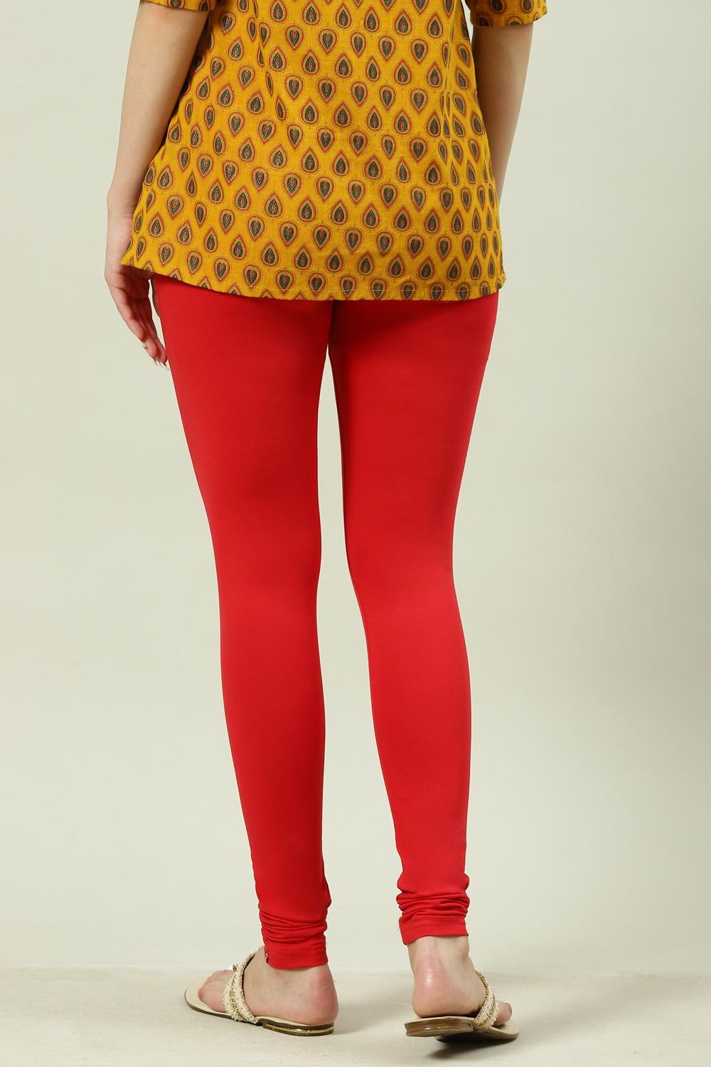 Red and Yellow Churidar Legging Combo (Sku-BLLEGCO12959) – BITTERLIME