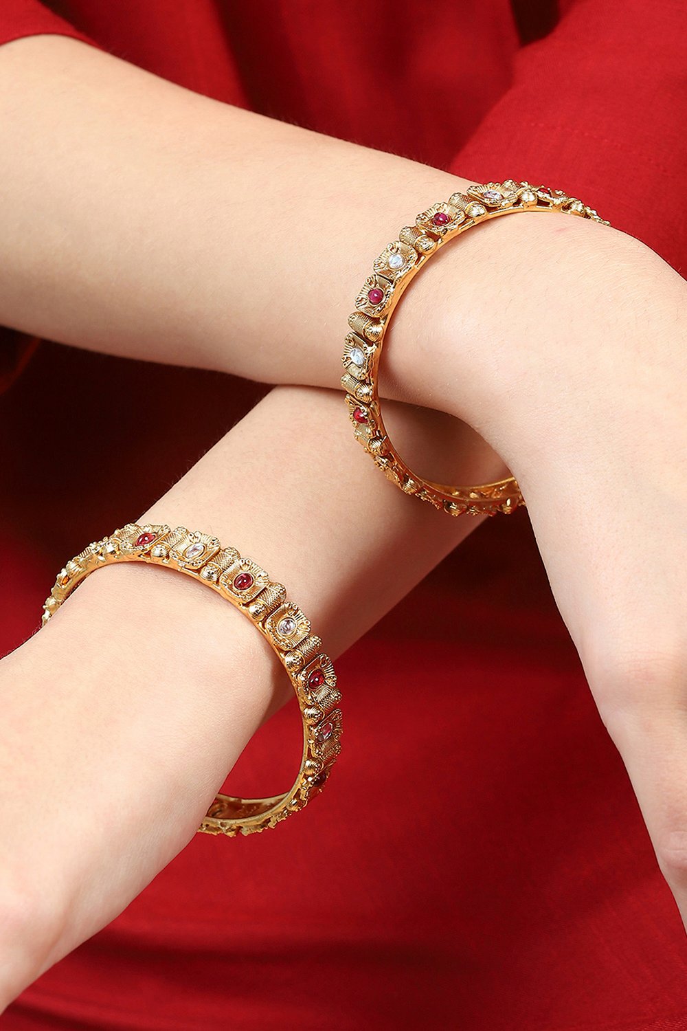 Gold Festive Kade Festive Bangle image number 3