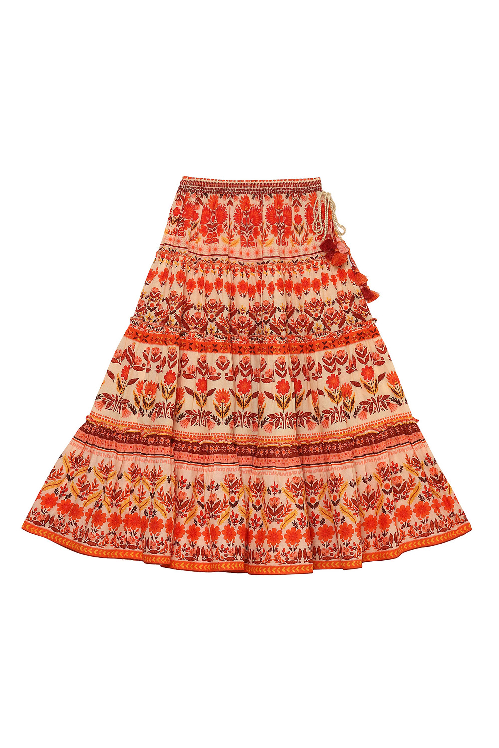 Multicolor Cotton Lehenga Set image number 2