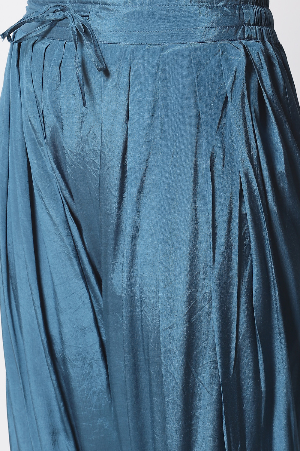 Blue Viscose Straight Kurta Set image number 5