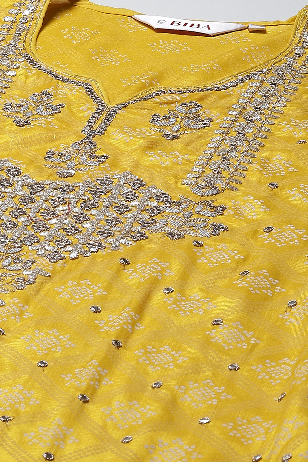 Yellow Viscose Straight Kurta Pants Suit Set image number 1