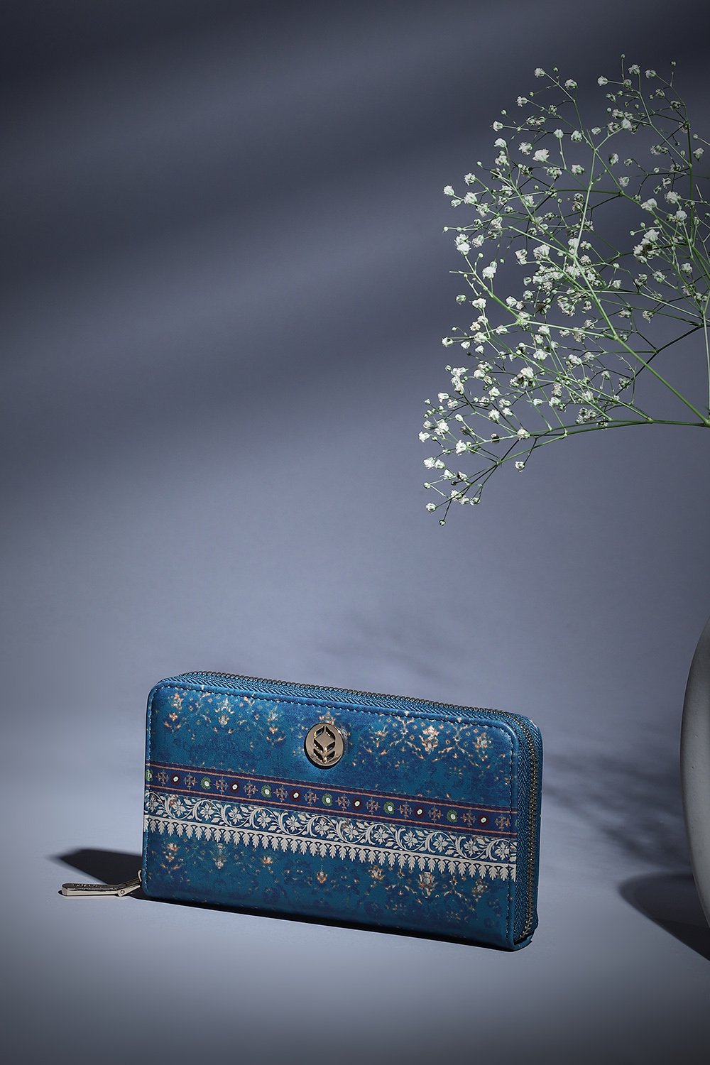 Blue Pu Leather Wallet image number 0