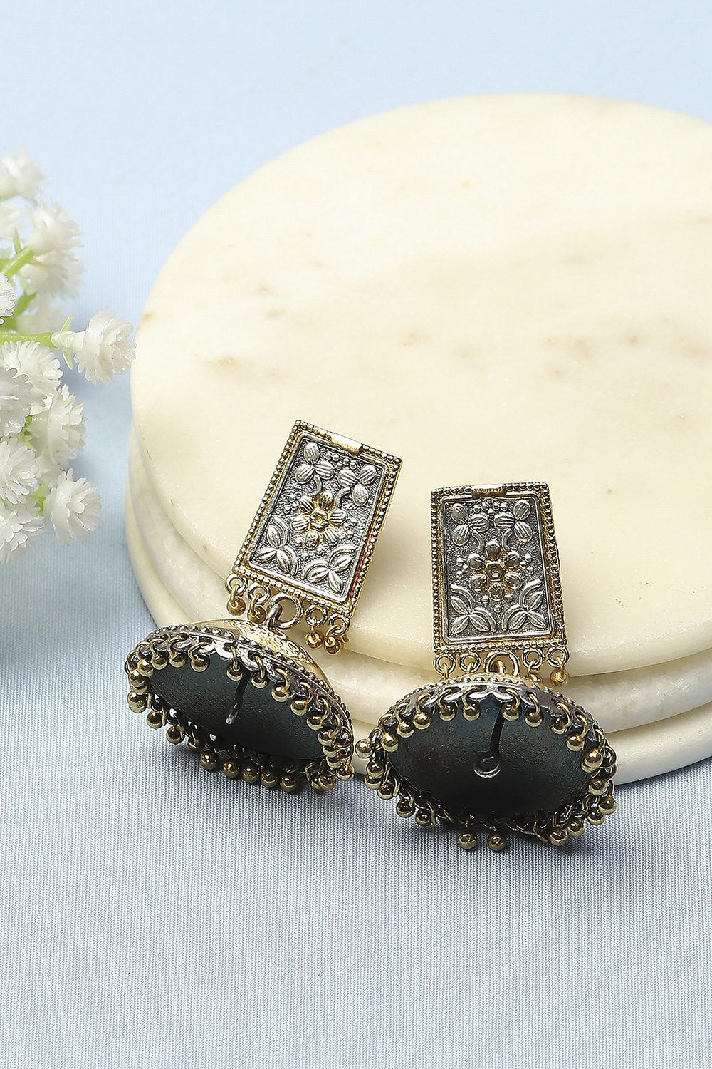 Oxidised Gold Oxidised Casual Jhumka image number 0