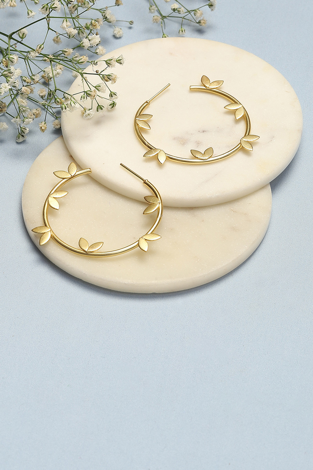 Gold Brass Earrings image number 0